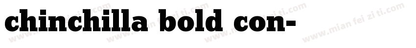 chinchilla bold con字体转换